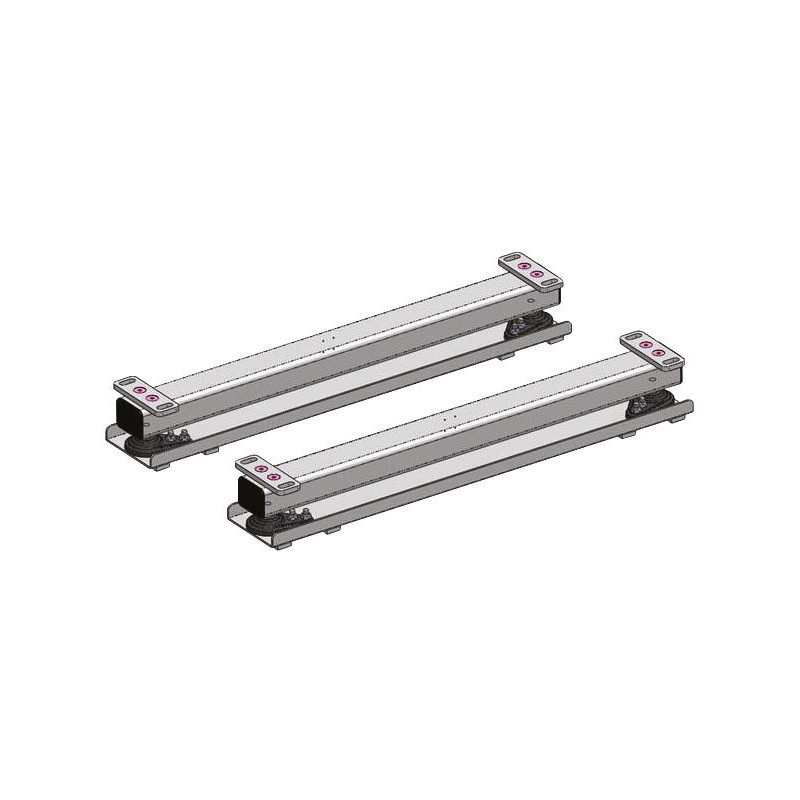 PAIRE DE PATINS GALVA POUR BARRES DE PESAGE