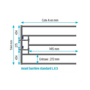 AVANT POUR BARRIERE DE STABULATION