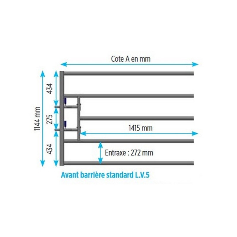 AVANT POUR BARRIERE DE STABULATION