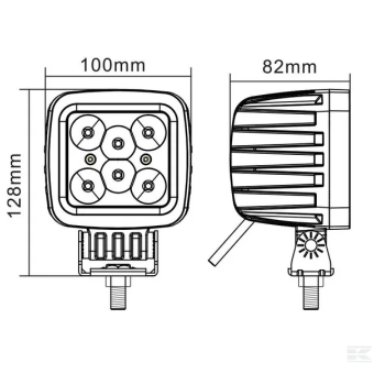 Phare de travail LED carré 42Wl très longue portée