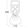 Phare de travail LED rechargeable 15W