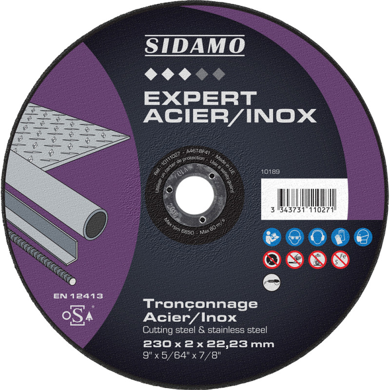 Disque à tronçonner Expert Acier/Inox