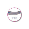 21478-Tuyau jumelé sili transparent 7x13 mm - au mètre