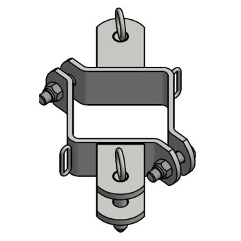 BRIDE POUR POTEAU CARRE 100 X 100