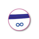 24667-Tuyau jumelé silicone bleu 7x13 mm - Rouleau 25 m
