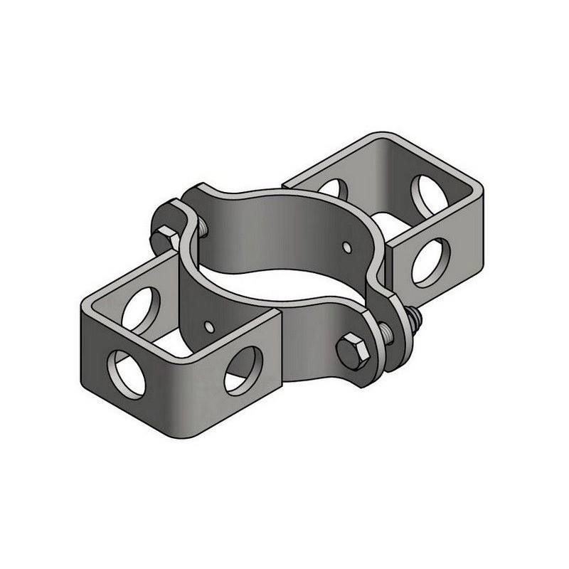 BRIDE POUR POTEAU ROND D.102 MM AVEC SUPPORT VERROU