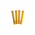 02912-Tuyaux courts à lait silicone jaune STIMULOR 160 mm - Lot de 4