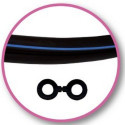 03268-Tuyau jumelé caoutch. noir 7x14 mm - au mètre