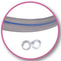 03288-Tuyau jumelé PVC transparent 7x14 mm - au mètre