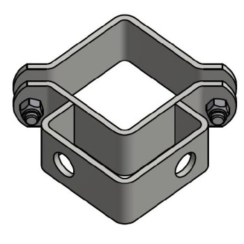 BRIDE POUR POTEAU CARRE 100 X 100