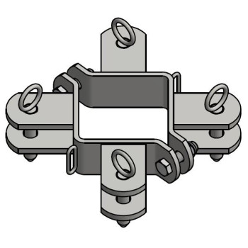 BRIDE POUR POTEAU CARRE 100 X 100